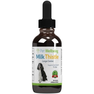 Pet Wellbeing Milk Thistle for Dogs & Cats - Supports Liver Health, Protects Liver - Glycerin-Based Natural Herbal Supplement - 4 oz (118 ml)