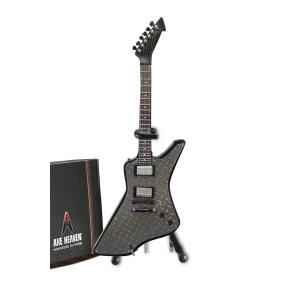 FanMerch Mini Guitar Metallica Collectible James Hetfield Diamond Plate Guitar Replica